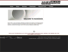 Tablet Screenshot of musiodata.com